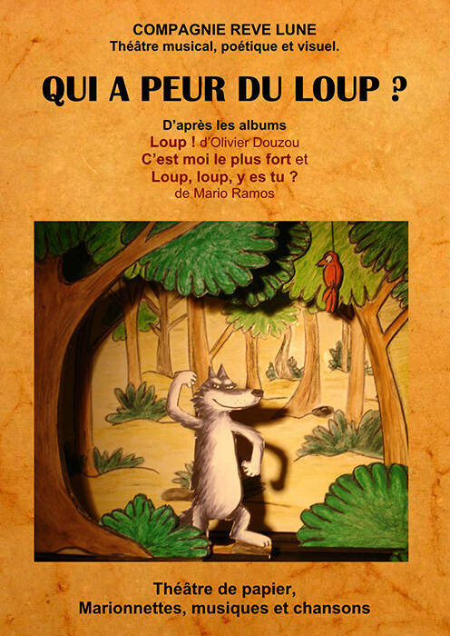 Reve Lune_Spectacle_Qui a peur du loup_Affiche